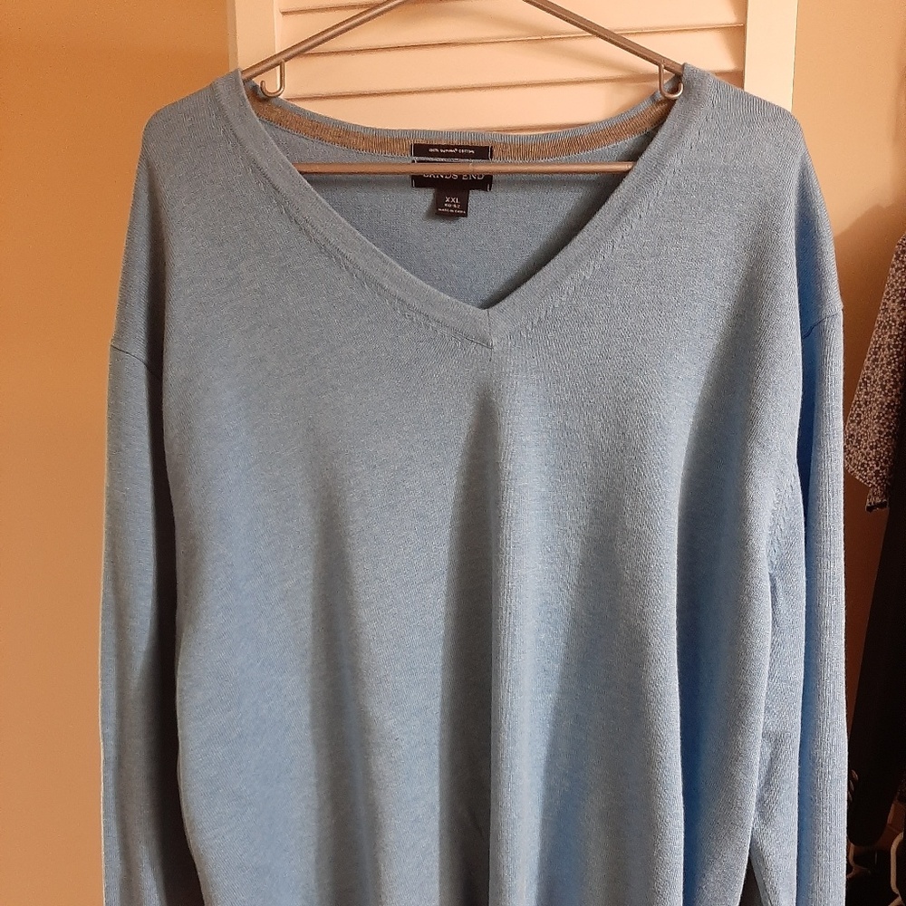 XXL blue v neck sweater